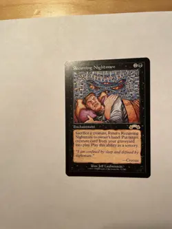 MTG - Exodus - Recurring Nightmare - Light Play/Near Mint - LP/NM - Image 1