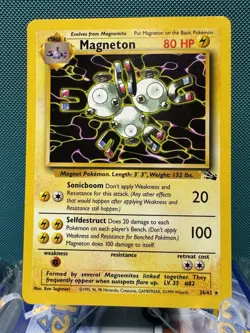 1999 Magneton 26/62 Fossil Rare Pokemon Card - Image 1