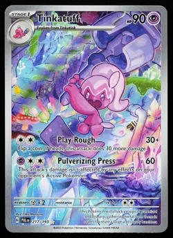 Tinkatuff 217/193 Holo Illustration Rare Paldea Evolved Pokemon Card - Image 1