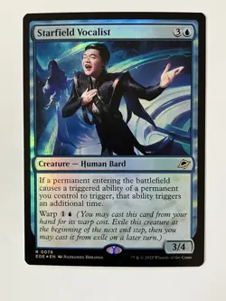 Starfield Vocalist R Edge of Eternities 78 FOIL Near Mint MTG - Image 1