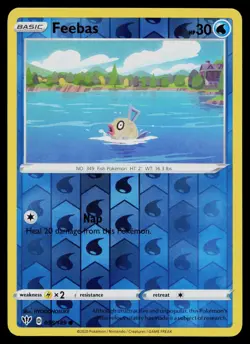 Feebas 038/189 - Darkness Ablaze - Common Reverse Holo Pokemon Card - NM 038/189 - Image 1
