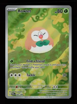 Rowlet 090/088 Holo Illustration Rare Perfect Order Pokemon Cards - Image 1