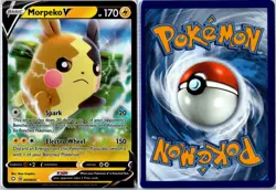 Pokemon Card - Morpeko V 037/072 Shining Fates V Rare Holo Near Mint - Image 3