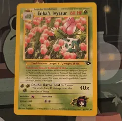 Wizards of the Coast Erika's Ivysaur 41/132 Gym Challenge Unlimited Unc 60 HP - Image 1