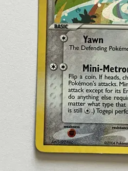 Pokemon Togepi Team Rocket Returns 50/109 Reverse Holo 40 HP English 2004 - Image 4