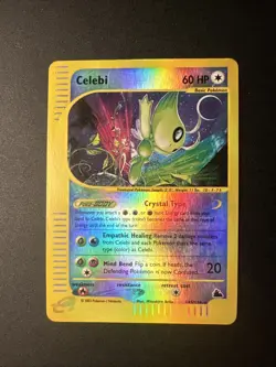 Pokemon TCG Celebi 145/144 Skyridge Reverse Holo Rare 2003 E Reader - Image 1