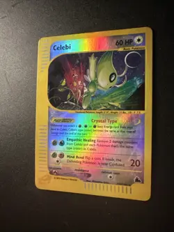Pokemon TCG Celebi 145/144 Skyridge Reverse Holo Rare 2003 E Reader - Image 2