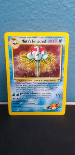 Pokemon TCG Misty's Tentacruel Gym Heroes (10/132) Holo Unlimited Rare - Image 1