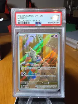 2024 POKEMON SVP EN-SV BLACK STAR PROMO #075 MIMIKYU PSA 10 - Image 2