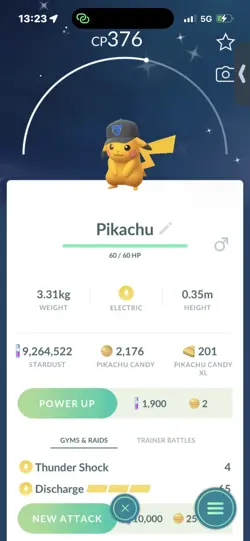 Pokemon Go Shiny Pikachu Team Mystic Cap Tokyo Go Fest - Image 1