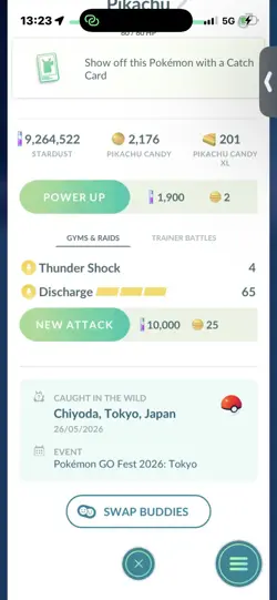 Pokemon Go Shiny Pikachu Team Mystic Cap Tokyo Go Fest - Image 2