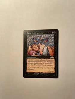 MTG - Exodus - Recurring Nightmare - Light Play/Near Mint - LP/NM - Image 1