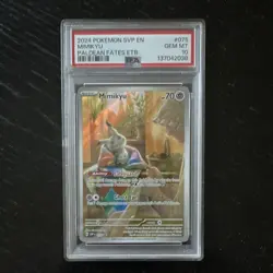 Pokemon TCG PSA 10 Mimikyu SVP Promo 075 EN 2024 Holo Sv: Scarlet & Violet - Image 1