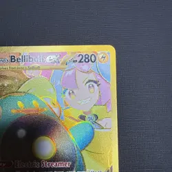 Iono's Bellibolt EX 188/159 Gold Hyper Rare Pokemon TCG Journey Together - Image 3