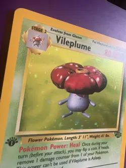Pokemon TCG Vileplume 15/64 1st Edition Jungle Holo Rare Vintage - Image 2