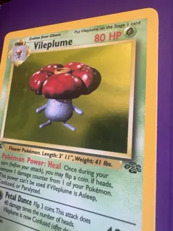 Pokemon TCG Vileplume 15/64 1st Edition Jungle Holo Rare Vintage - Image 3