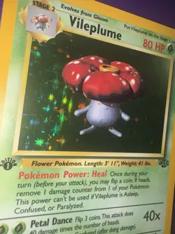 Pokemon TCG Vileplume 15/64 1st Edition Jungle Holo Rare Vintage - Image 5