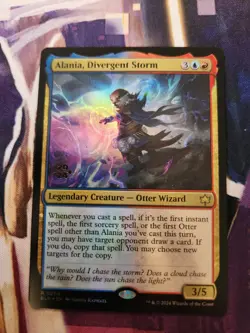 MTG Bloomburrow - Alania, Divergent Storm FOIL Prerelease Promo NM - Image 1
