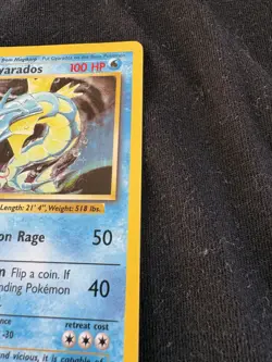 Pokemon TCG Gyarados 6/102 Holo Generally Good Condidtion - Image 5