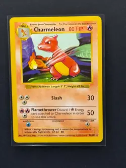 1999 Pokemon Charmeleon - 24/102 - Shadowless Version - Base Set - Never Played - Image 1