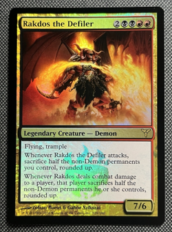 Rakdos the Defiler - Foil Dissension Magic mtg Moderate Play, English x1 - Image 1