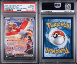 2025 POKEMON DRI EN-DESTINED RIVALS #230 ETHAN'S HO-OH EX PSA 10 - Image 3