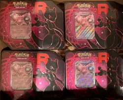 Pokemon Team Rocket Mewtwo ex Tin & Team Rocket ex Box Sealed Lot - Image 2