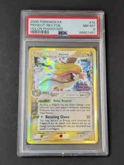 Pidgeot 14/110 - Holon Phantoms Reverse Holo (PSA 8) - Pokemon TCG - Image 1