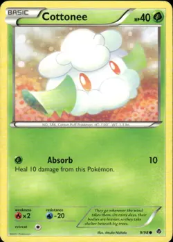 COTTONEE 9/98 EMERGING POWERS COMMON POKEMON ATSUKO NISHIDA - Image 1