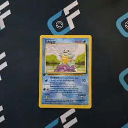 Squirtle "Schiggy" 63/102 1st Edition Base Set German Pokemon TCG - Image 1