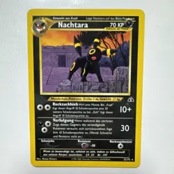 2001 Pokemon Neo Discovery German Nachtara Non-holo Rare LP 32/75 TCG Nintendo - Image 1