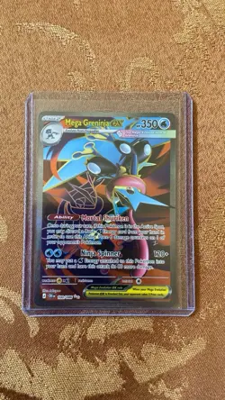 Pokemon TCG Mega Greninja EX 100/086 CRI Rare Foil 350 HP 120+ Water - Image 1