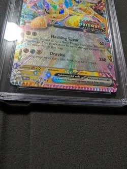 Pokemon Prismatic Evolutions Jolteon ex 030 Stamped CGC 9 Partial Crimp Error - Image 3