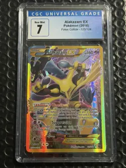 Alakazam EX - 125/124 - Pokemon Fates Collide Full Art Holo Secret - CGC 7 - Image 3