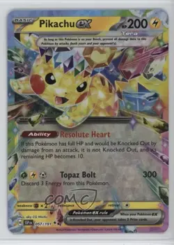 Pikachu ex Pokemon SV08: Surging Sparks #057 - Image 1