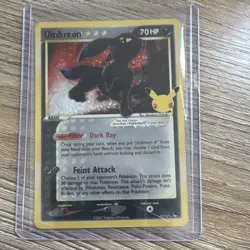 Pokemon TCG Umbreon Star 17/17 Celebrations Classic Collection Holo 70HP 2007 - Image 1