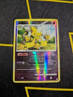 Alakazam 2/123 Reverse Holo Rare 2007 Mysterious Treasures Pokemon TCG MP - Image 1