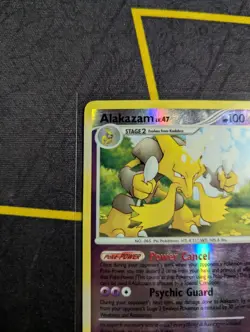 Alakazam 2/123 Reverse Holo Rare 2007 Mysterious Treasures Pokemon TCG MP - Image 4