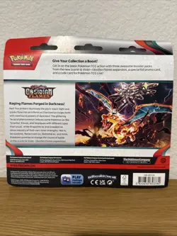 Pokemon TCG Scarlet & Violet - Obsidian Flames Booster Blister - 3 Packs - Image 2