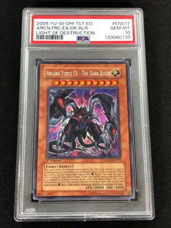 Yugioh 2008 Arcana Force EX The Dark Ruler 1st LODT-EN017 PSA 10 Secret Rare! - Image 1