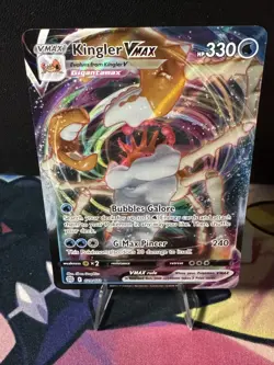 Kingler VMAX Pokemon Brilliant Stars 029/172 Full Art Ultra Rare NM - Image 1