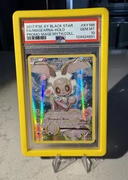 2017 Pokemon XY Black Star Promo Magearna #XY186 Holo PSA 10 Gem Mint Low Pop - Image 1