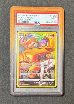 Pokemon Charizard TG03 Lost Origins PSA 9 MINT - Image 1