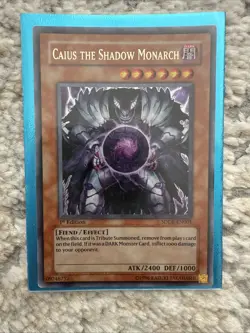 YUGIOH TCG Card: Caius The Shadow Monarch 1996 - Image 3