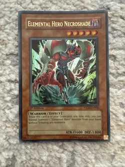 YUGIOH TCG Card: Elemental Hero Necroshade 1996 - Image 2