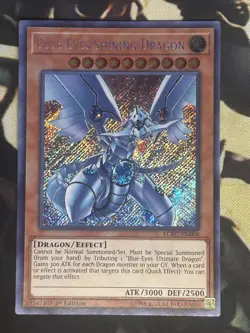 Yugioh: Blue-Eyes Shining Dragon - LCKC-EN008 - Secret Rare - 1st Edition - NM - Image 1