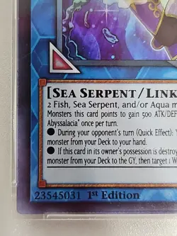 Yugioh Mermail Abyssalacia DANE-EN094 Ultra Rare 1st Ed TGA 8.5 - Image 3