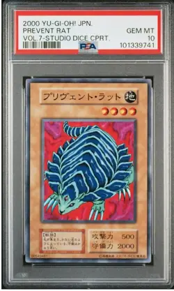 YuGiOh PSA10 Briventrat Studio Dice 1st Edition Normal Rare Card - Image 1