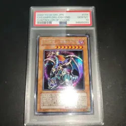 YuGiOh PSA10 Chaos Emperor Dragon Envoy of the End Secret Rare Limited 63 - Image 1