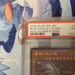 PSA10 Blue Eyes Alternative White Dragon Ultimate Rare YuGiOh Relief - Image 2